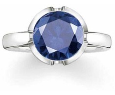 Biżuteria THOMAS SABO 036-048-32-48. Pierścionek, Kolor mėlyna sidabrinė. Kobieta.