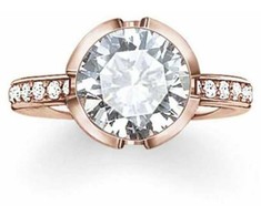 Biżuteria THOMAS SABO 2037-416-1454. Pierścionek, Kolor rožinė auksinė. Kobieta.