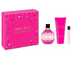 Jimmy Choo Rose Passion Eau De Perfume Purškiklis, 100 ml Set 3 Pieces