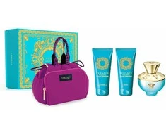 Kvepalų rinkinys moterims  Versace Dylan Torquoise (EDT, 100 ml + kūno losjonas, 100 ml + dušo želė, 100 ml + kosmetinė)