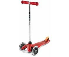 Mini Micro Classic Raudona (LED) scooter
