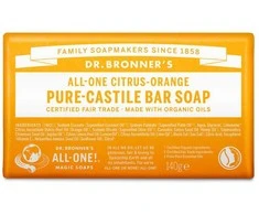 Dr. Bronner's - Citrusinių apelsinų skonio muilo gabaliukas, 140 g