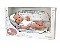 ARIAS Reborn lėlytė su blizgiu pleduku, berniukas, 38 cm