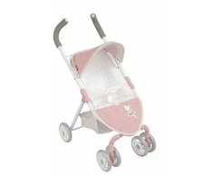 Arias lėlių vežimėlis Balerina – rožinis, sulankstomas, 62 cm