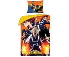 Patalynės komplektas MCU Patalynė bawełniana 140x200 My Hero Academia + maišelis bawełniany poszewka 70x90 5422BL Halantex