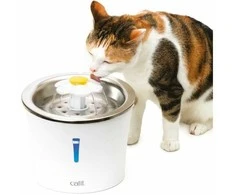 Catit Cat fontanas, su nerūdijančio plieno dubuo