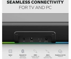 Namų kino sistema Creative Sound Blaster GS5 Bluetooth 5.3 Gaming Soundbar juodos spalvos