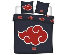 Naruto Akatsuki dvigulė antklodės užvalkalas 240–220 cm, 65 x 65 cm