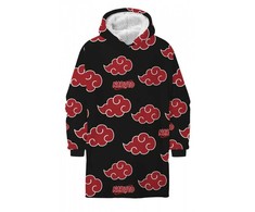 Naruto Akatsuki suaugusiųjų megztinis su pamušalu, šerpų vilnos antklodė, pončas