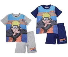 Naruto Kage Bunshin vaikiška trumpa pižama 6-12 metų