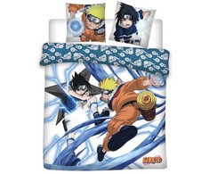 Naruto Rasengan prieš Chidori dvigulė antklodės užvalkalas 240–220 cm, 65 x 65 cm