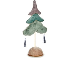Naujametinė eglutė Krist+ 19A5906-M-2 Spalvotas Sidabras Medžio 12 x 43 x 22 cm