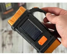 Nešiojama saulės lempa su LED ir powerbank funkcija HB-2678