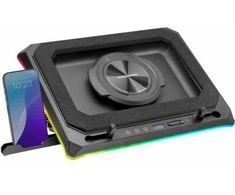 Mars Gaming nešiojamojo kompiuterio aušinimo stovas iki 18 colių su RGB MNBCULTRA