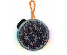 Bluetooth garsiakalbis - Bigben Party Luminous 15w TWS pilkas ir oranžinis.