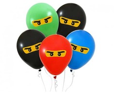 Ninja Ninja balionas, 5 vnt. 12 colių (30 cm)