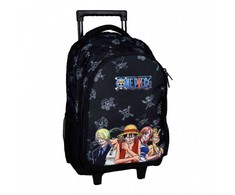 „One Piece Crew“ mokyklinis krepšys su ratukais, 46 cm