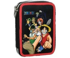 „One Piece Fleet“ užpildytas dviejų pakopų pieštukų dėklas