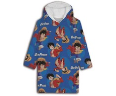 „One Piece“ suaugusiųjų užtraukiama pliušinė vilnonė antklodė, pončas