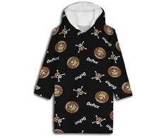 „One Piece Thousand Sunny“ užtraukiama pliušinė vilnonė antklodė, pončas