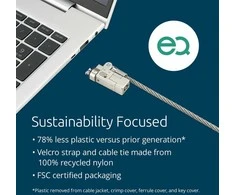 Kensington - EQ Slim Nanosaver 2.0 Keyed Nešiojamas kompiuteris Lock