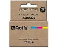 Rašalo kasetė - Actis KH-704CR suderinama su HP 704 standartinė 9 ml spalva