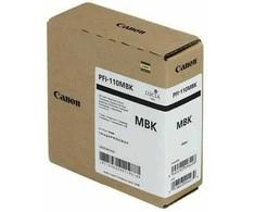Canon rašalo kasetė PFI-110MBK, matinė juoda, talpa 160ml, skirta Canon imagePROGRAF TX-2000, imagePROGRAF TX-3000, imagePROGRAF TX-4000.