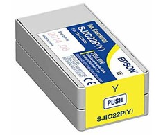 Epson SJIC22P(Y) rašalo kasetė 1 vnt Originalus Geltona