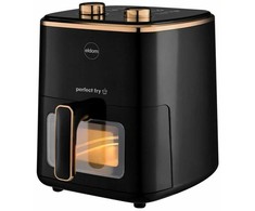 ELDOM FRITTA fat-free fryer capacity 5.0 l adjustable temp. clock 1500 W Single 5 L Stand-alone Hot air fryer Juodas