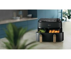 Gruzdintuvė Philips 3000 serija „Airfryer“ su dviem krepšeliais NA352/04