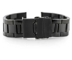 Bransoleta Pacific M1 - Solid Steel - juoda 20mm