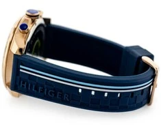 Išmanusis laikrodis Pacific U14 rubber watch strap - juodas/oranžinis - 22mm