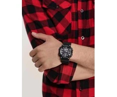 Pacific U27 rubber watch strap - žalias/auksinis - 22mm