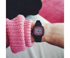 Pacific U27 rubber watch strap - light violetinė/auksinis - 22mm