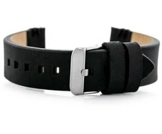 Pacific W110 leather watch strap - juodas - 22mm