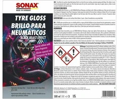 SONAX Padangų juodintojas Juodas Beast, 500ml 434400