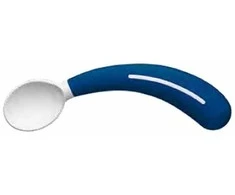 Sundo Vaikiškas Šaukštas - Ergonomiškas Plastikinis Mėlynas Dešiniarankiams