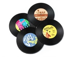 Padėkliukų rinkinys, 4 vnt., VINILAS RETRO