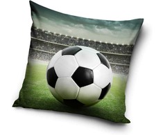Pagalvėlės užvalkalas „Futbolo pradžia“, 40x40 cm, aksomas