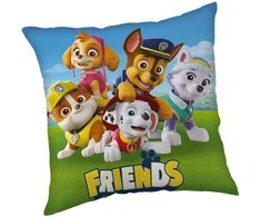 Pagalvės užvalkalas „Paw Patrol“ draugams, 40x40 cm