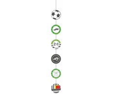 Pakabinamų futbolo kamuoliuko dekoracijų rinkinys, 4 dalys