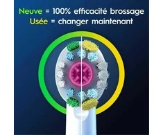 „Oral-B“ dantų šepetėlio galvutė ORAL-B BRAUN ŠEPETĖLIŲ GALVUTĖS EB18-8 WHITE3D