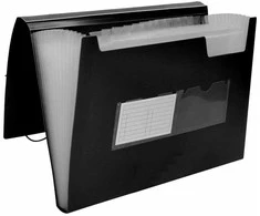 Papkė su skyriais Liderpapel FU35 Juoda A4