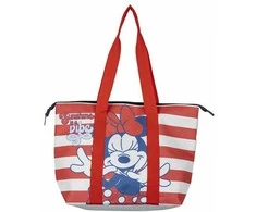Paplūdimio krepšys Minnie Mouse Balta Raudona 47 x 33 x 15 cm
