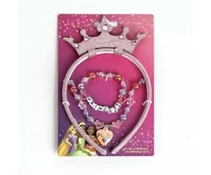 Papuošalų komplektas Disney Princess Rožinė 3 Dalys
