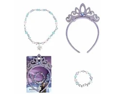 Papuošalų komplektas Frozen Mėlyna 3 Dalys
