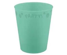 „Party Pastel Mint Žalias“ mikro plastiko puodelis, 250 ml