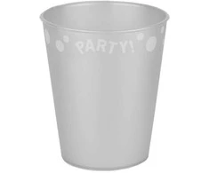 Teka Puodelis daugkartinio naudojimo Sidabrinis Decorata Party