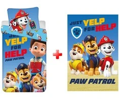 Patalynės komplektas „Pat Patrol“ patalynės ir vilnos antklodės rinkinys