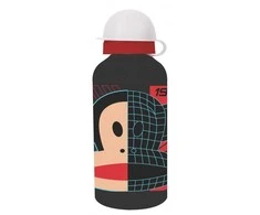 Paul Frank juodas aliuminio vandens butelis, 580 ml